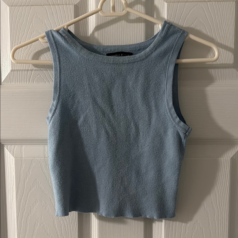 Women's Blue Sleeveless Top